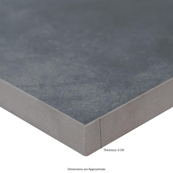 MSI Nolitan Carbon 3 cm x 24 in. x 24 in. Porcelain Paver Floor Tile (8 sq. ft./Case)