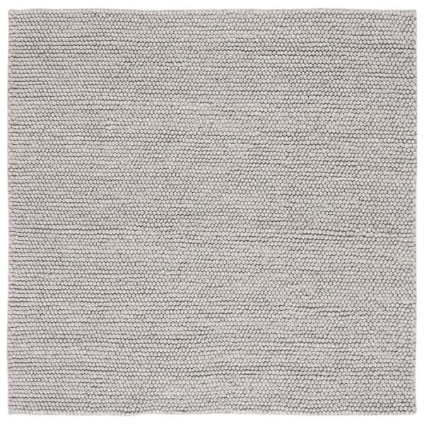 SAFAVIEH Natura Sliver 8 ft. x 8 ft. Gradient Square Area Rug