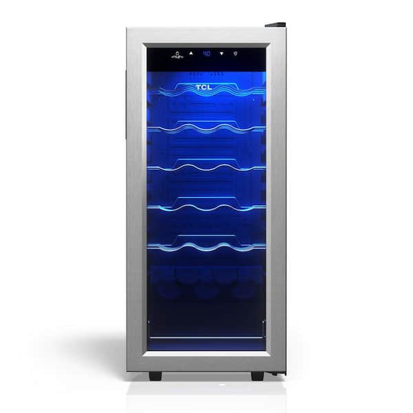 TCL Single Zone 18-Wine Bottles Stainless Look Wine Cooler