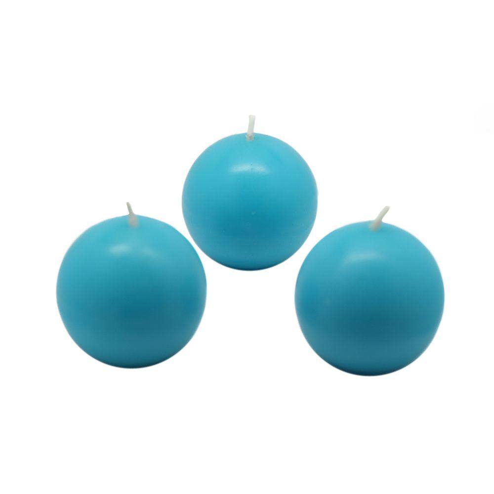 UPC 685024158731 product image for Zest Candle 2 in. Turquoise Ball Candles (12-Box) | upcitemdb.com