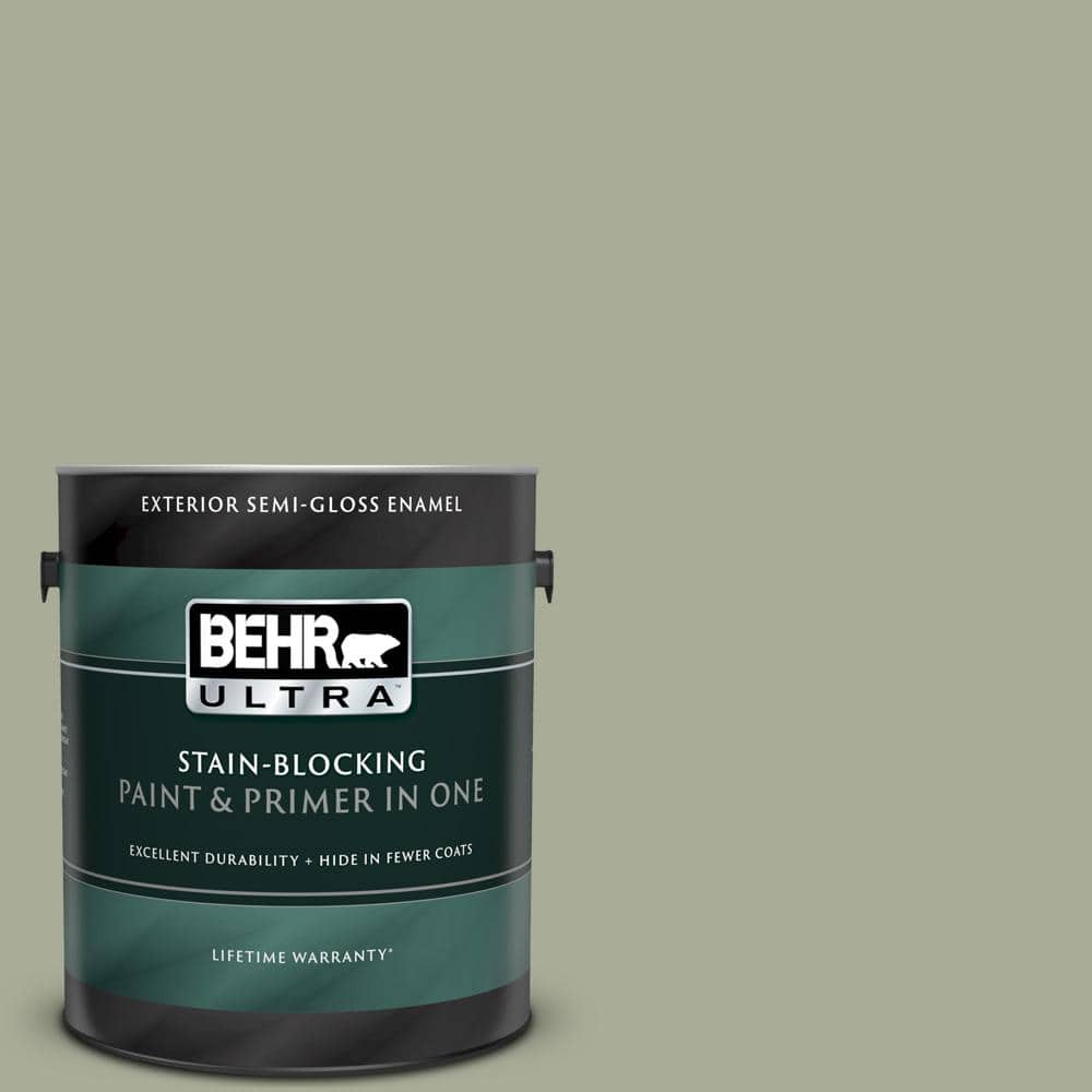 BEHR ULTRA 1 gal. S3804 Bay Water SemiGloss Enamel