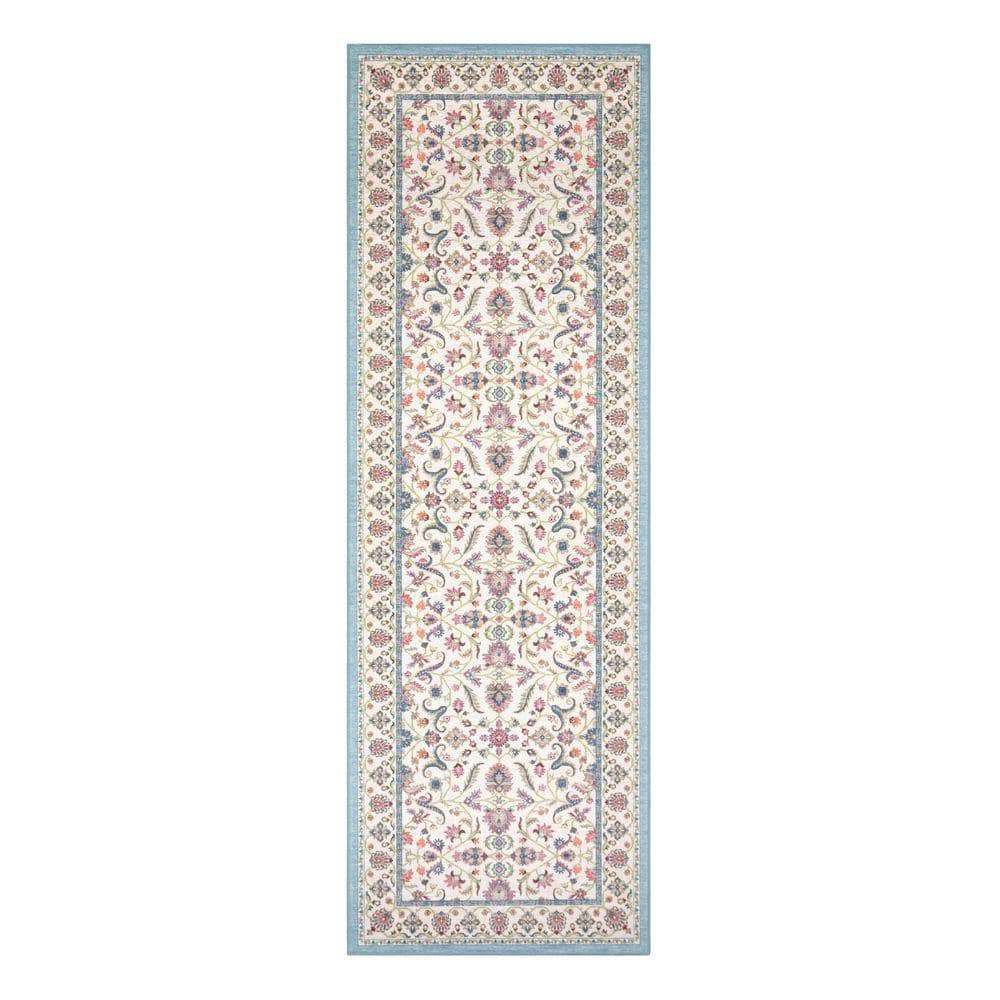 ローラアシュレイ Laura Ashley Chatsworth 2 ft. x 6 ft. Woven Ivory Multi Floral