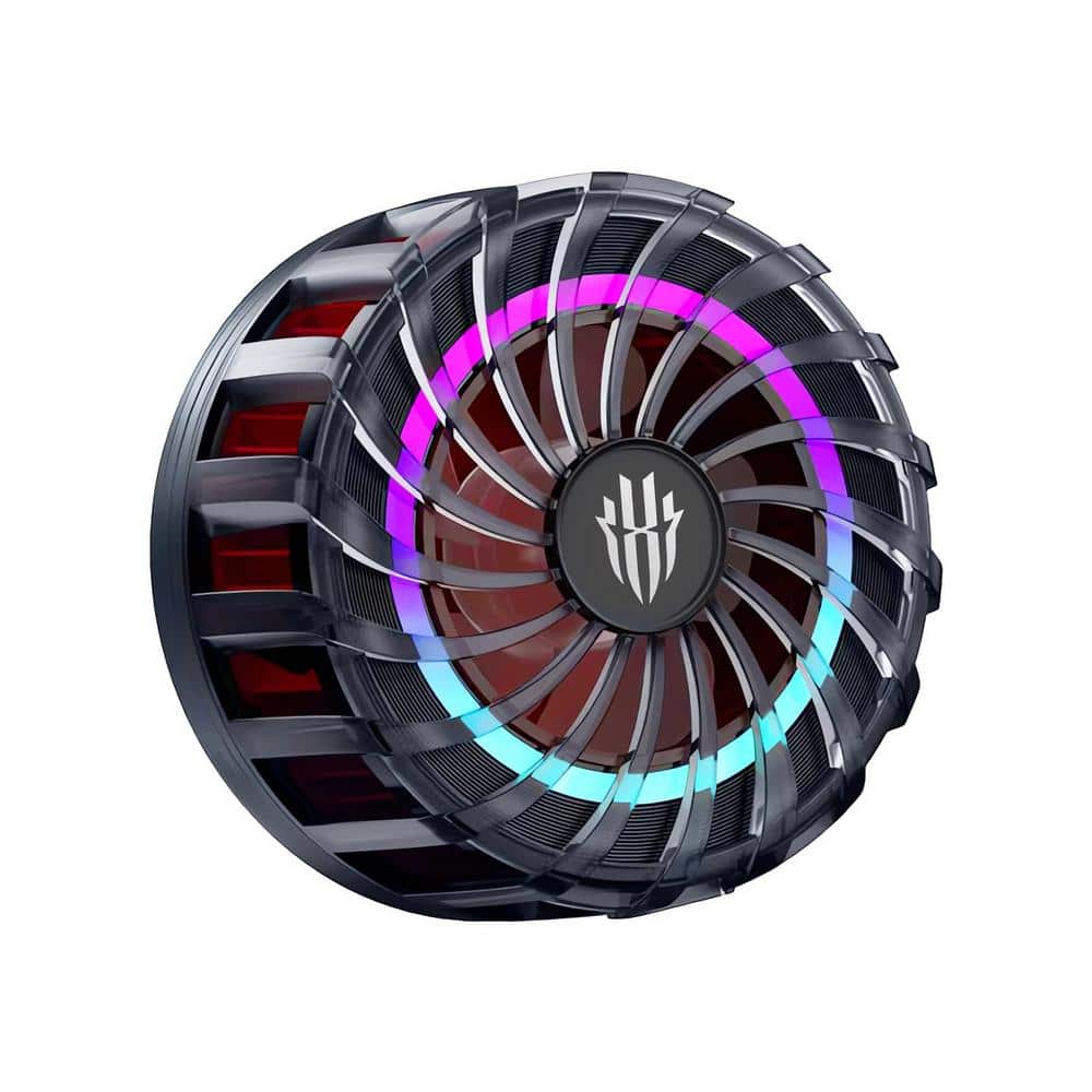 Magnetic Cooler Phone Cooling Fan Radiator with RGB Light, Semiconductor He