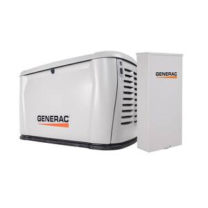 10kW Air-Cooled Auto Start Natural Gas or Propane Whole House Generator 16C Transfer Switch w/ Smart Mobile Monitoring