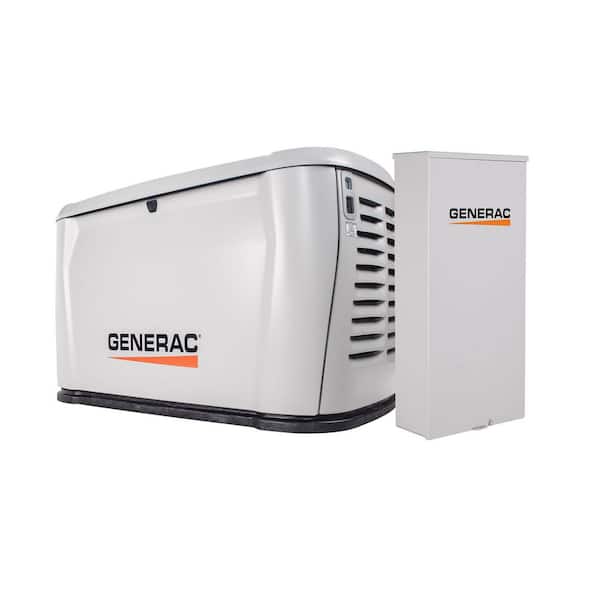 Next Gen 10,000 Watt Air-Cooled Whole House Home Standby Generator and 16C Transfer Switch