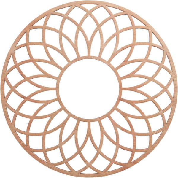 Ekena Millwork 0.25 in. x 7.5 in. x 22 in. Wood Medallion Moulding
