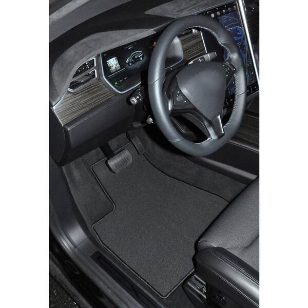Coverking Custom Fit Front Floor Mats for Select Honda Accord Models Nylon Carpet Black 
