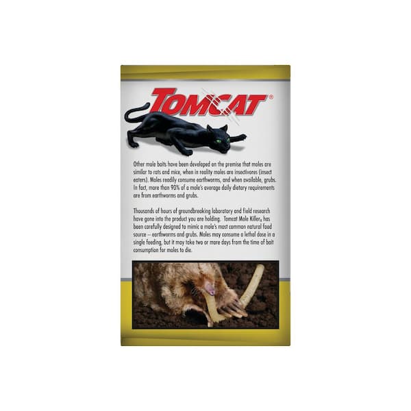  Tomcat Mole & Gopher Bait, Pelleted Poison Bait, 6 oz