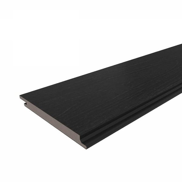 All Weather System 5.5 in. x 96 in. Composite Siding Board in Indian Ebony