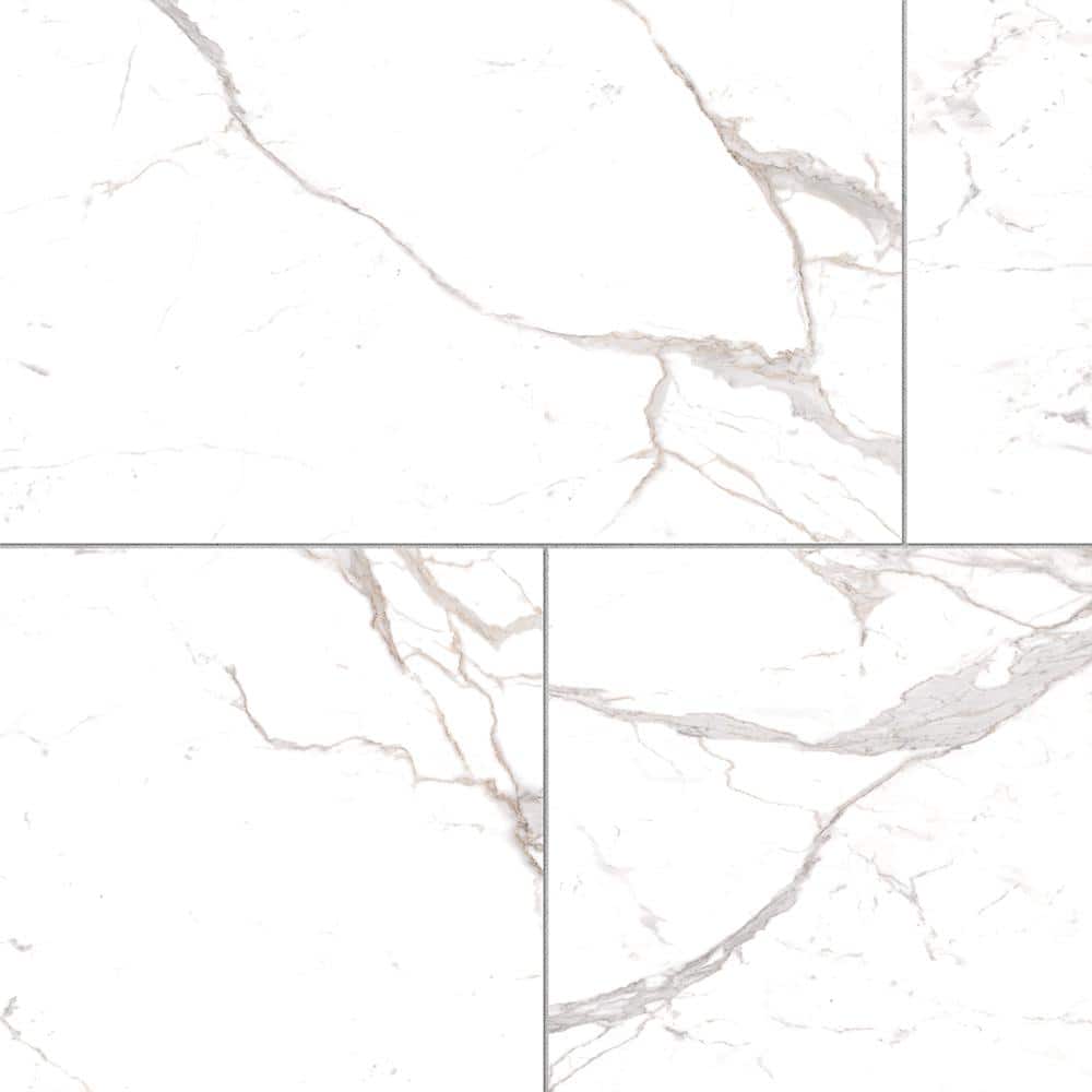 Sample - Impero Prestige White Matte 6 in. x 6 in. Marble Look Porcelain Floor and Wall Tile price history on PriceWatchPro
