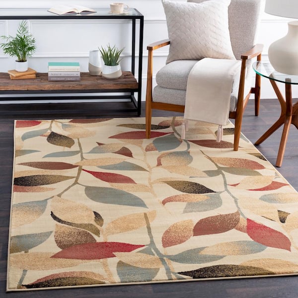 Cassia Dark Red 8 ft. x 11 ft. Indoor Area Rug