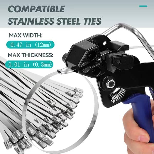 steel zip ties home depot