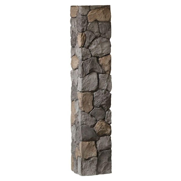 ProWood 8-1/4 in. x 8-1/4 in. x 3-1/2 ft. Composite Gray Fieldstone Fence Postcover