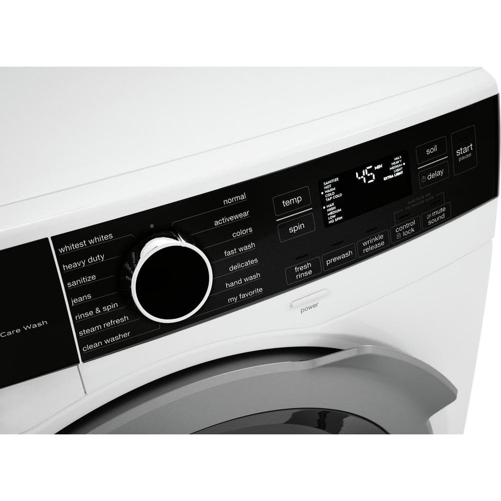 White 2.4 Cu. Ft. High Efficiency Front Load Washer with Steam