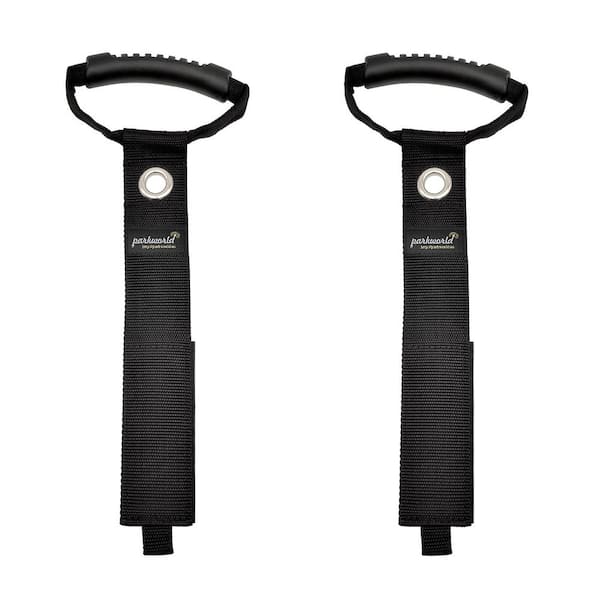 parkworld 24 in. Extension Cord Storage Strap Cable Organizer Heavy-Duty Hook and Loop Straps with Grommet and Handle (2-Pack)