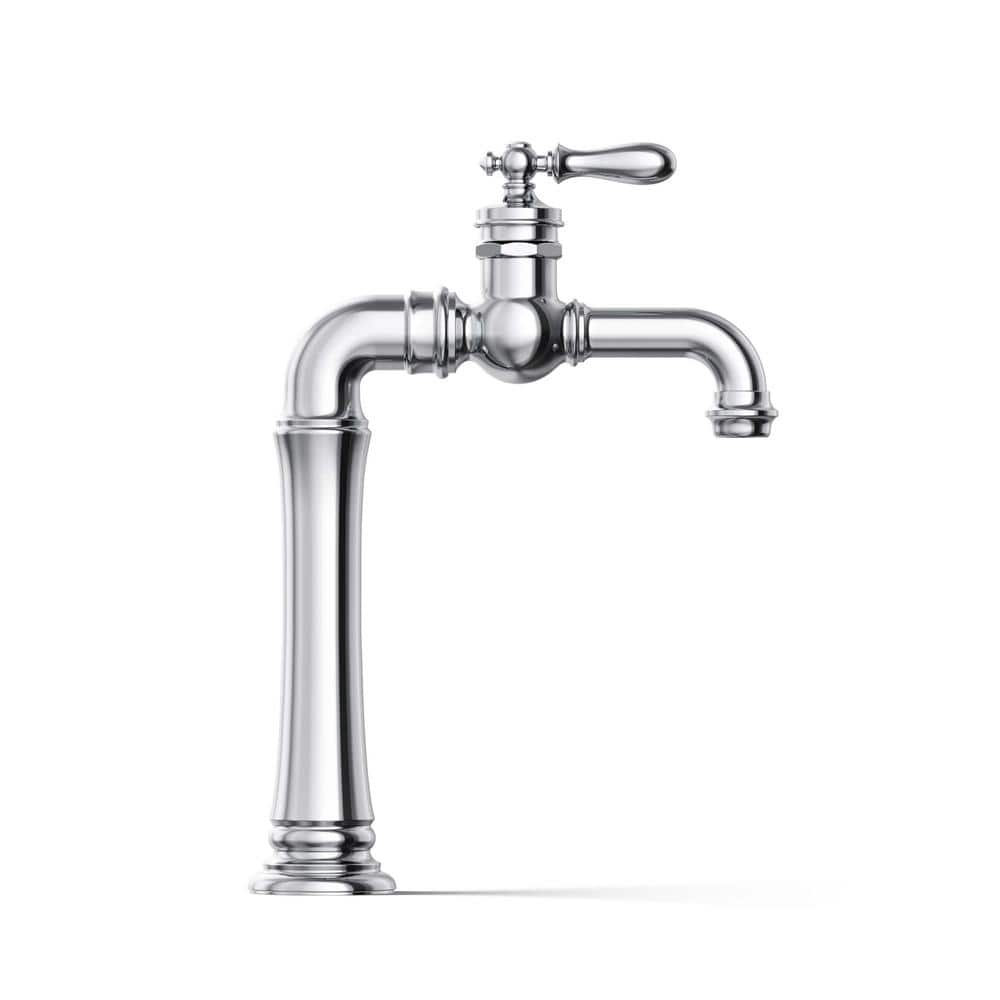 Artifacts Polished Chrome Single-Handle Modern Bathroom Faucet