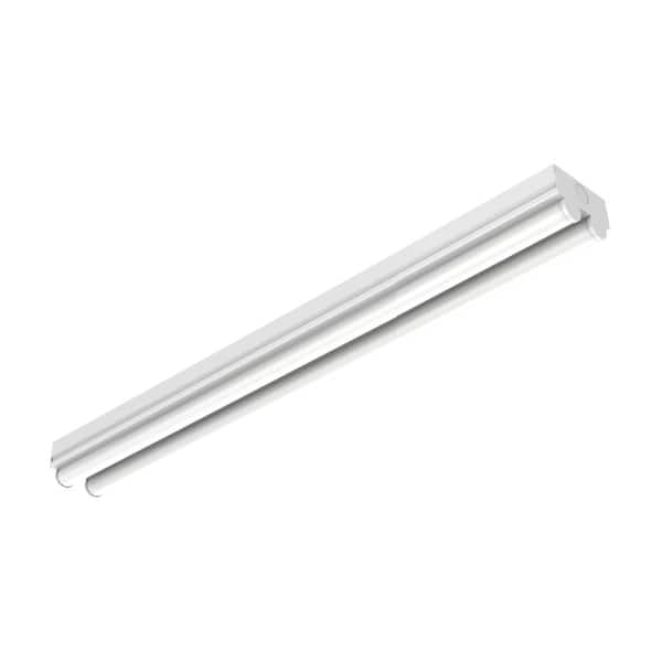8 ft. 2-Light Linear White Integrated LED Garage Strip Light with 8913 Lumens, 8ST2L8040R The Home Depot