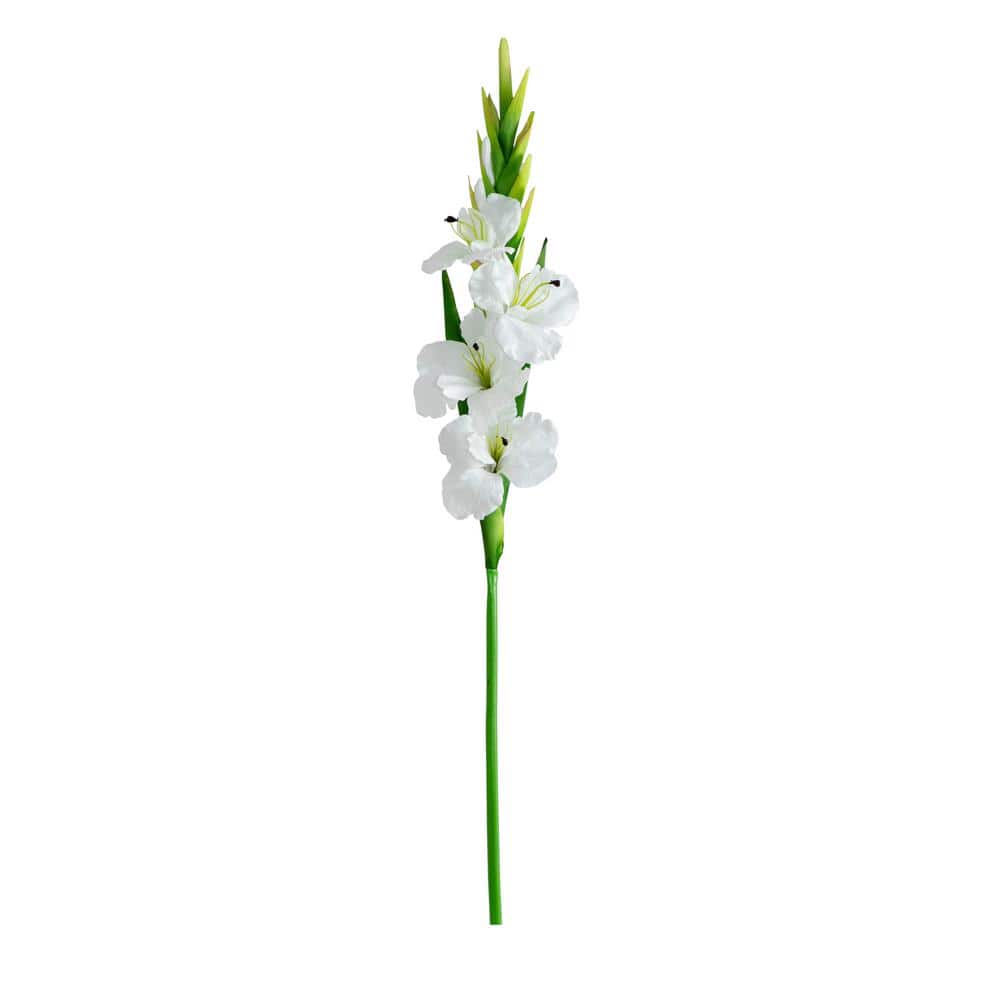 Nearly Natural 45 in. Artificial Gladiolus Flower Stems, Set of 3 2406 ...
