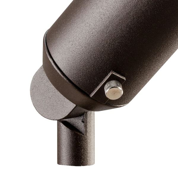 KICHLER Low Voltage 6 in. Textured Architectural Bronze Hardwired