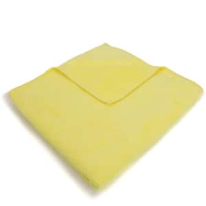 12 in. x 12 in. General Purpose Microfiber Cleaning Cloth in Yellow (12-Pack)