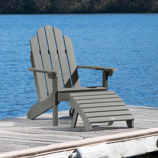 Highwood Classic Westport Coastal Teak 2-Piece Recycled Plastic Outdoor Seating Set