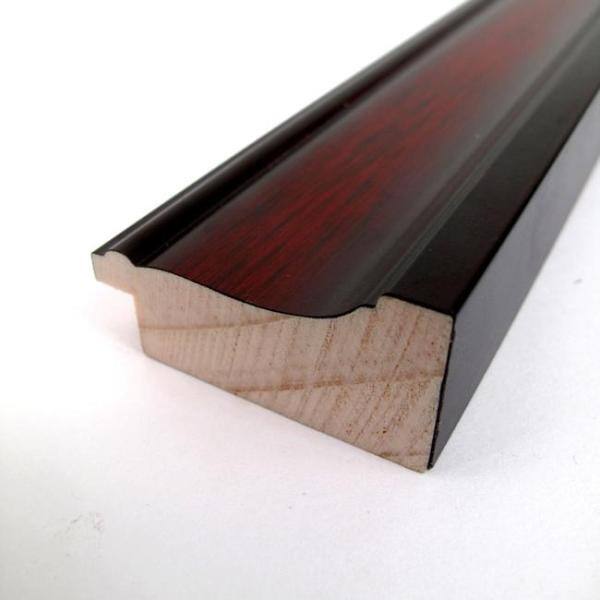 Cherry Wood Beveled Rectangular Wall Mirror