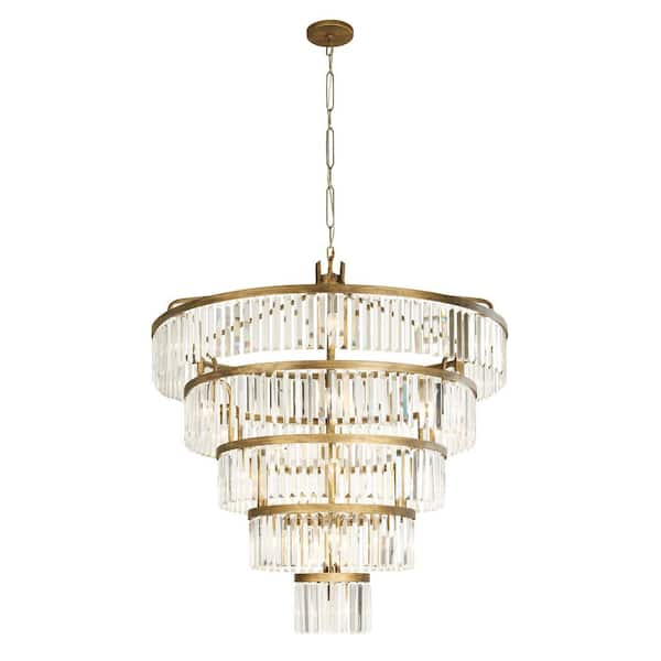 Varaluz 25-Light Gold Chandelier 297P25HG - The Home Depot