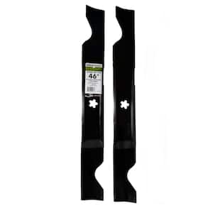 2 Blade Set for Many 46 in. Cut Craftsman, Husqvarna, Poulan Mowers Replaces OEM #'s 405380, 532-405380, PP21011