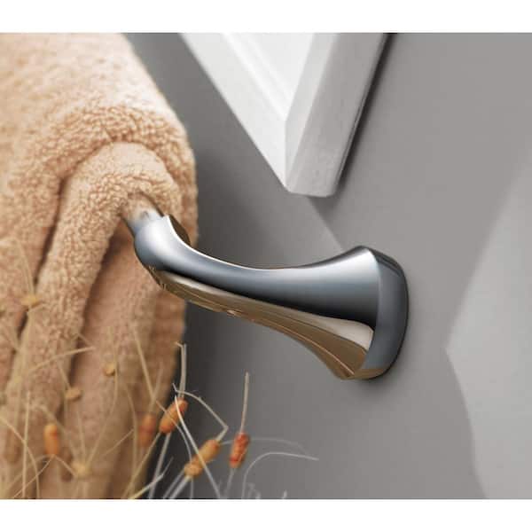 Eva 3-Piece Bath Hardware Set with 24 in. Towel Bar, Paper Holder, and Towel Ring in Chrome