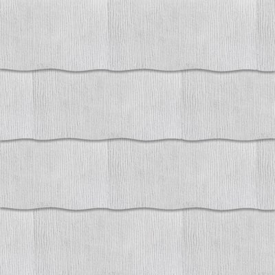 WeatherSide Purity Wavy 12 in. x 24 in. Fiber-Cement Siding Shingle (18-Bundle)