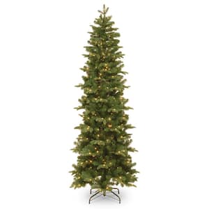 6-1/2 ft. Feel Real Prescott Pencil Slim Hinged Tree with 300 Clear Lights