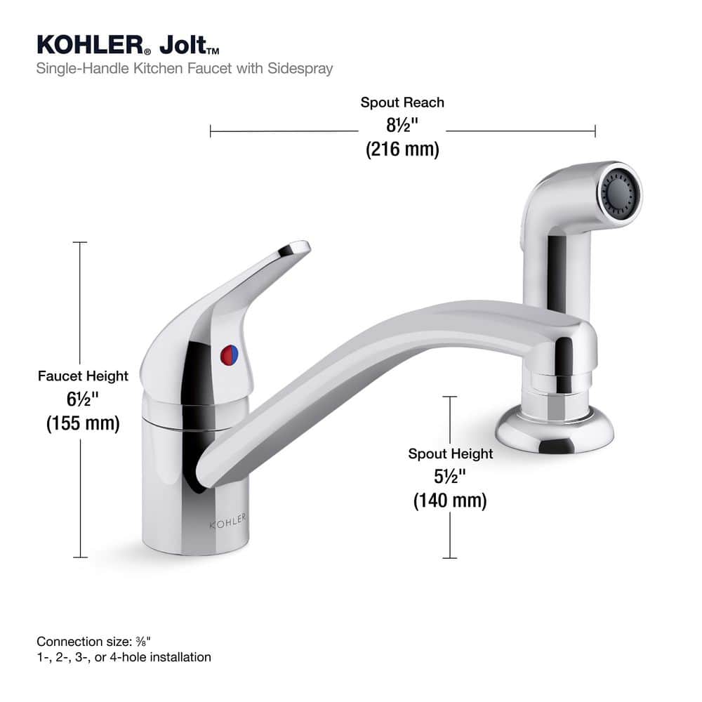 Vibrant Stainless Steel Single Handle Kitchen Faucet with Pull-out Spray