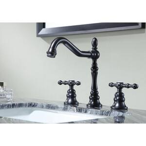 Highland 8 in. Widespread 2-Handle Bathroom Faucet in Oil Rubbed Bronze