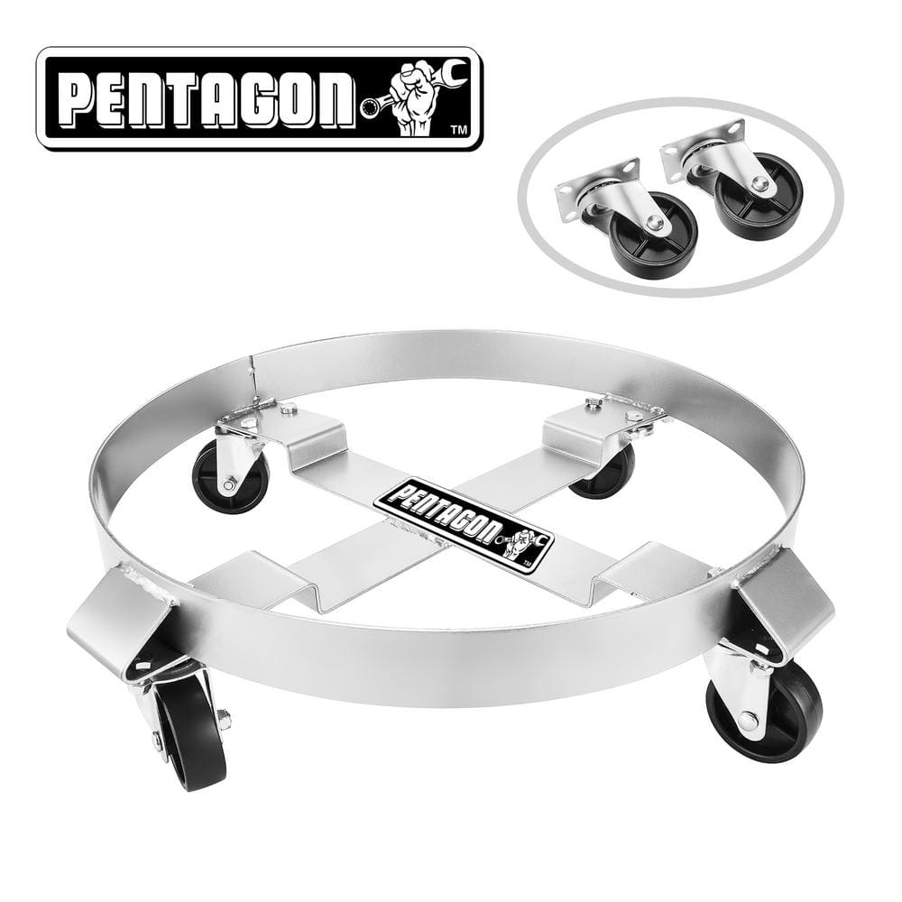 Pentagon Tool 1000 lb. Capacity Heavy Duty Steel Drum Dolly HWD630476 - The  Home Depot