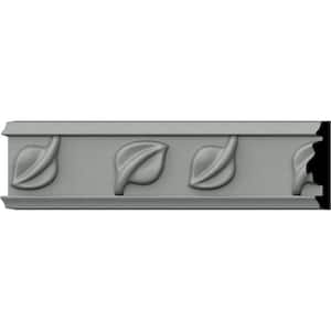 SAMPLE - 5/8 in. x 12 in. x 2 in. Urethane Simple Leaf Panel Moulding