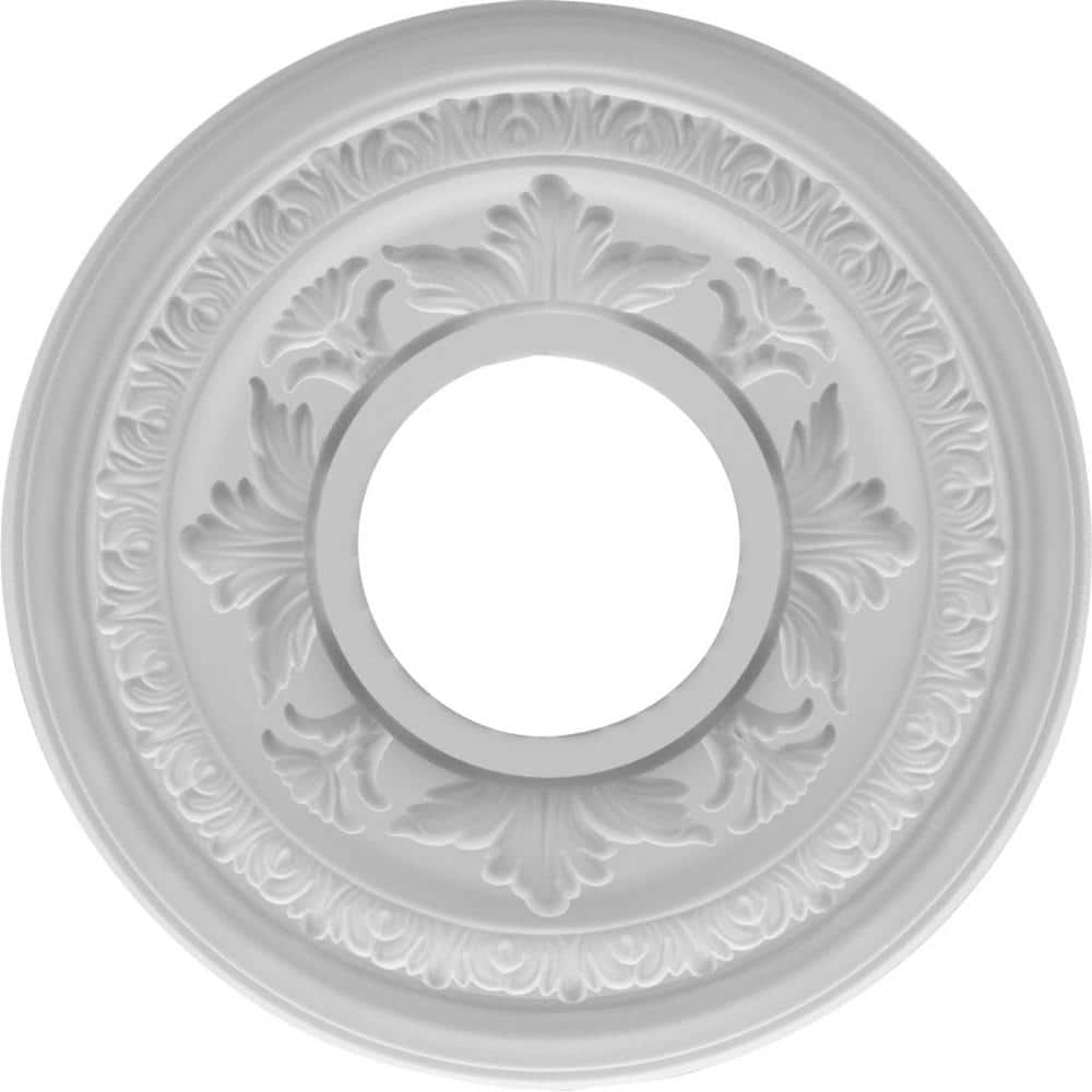 Baltimore White Thermoformed PVC Ceiling Medallion, 10" Diameter