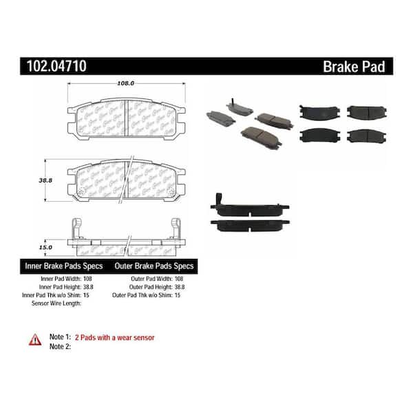 Centric Parts Disc Brake Pad Set