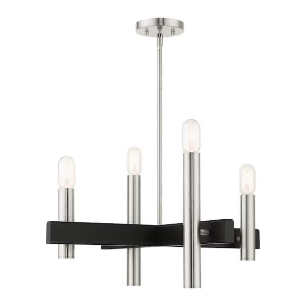 AVIANCE LIGHTING Brenham 4-Light Brushed Nickel Chandelier