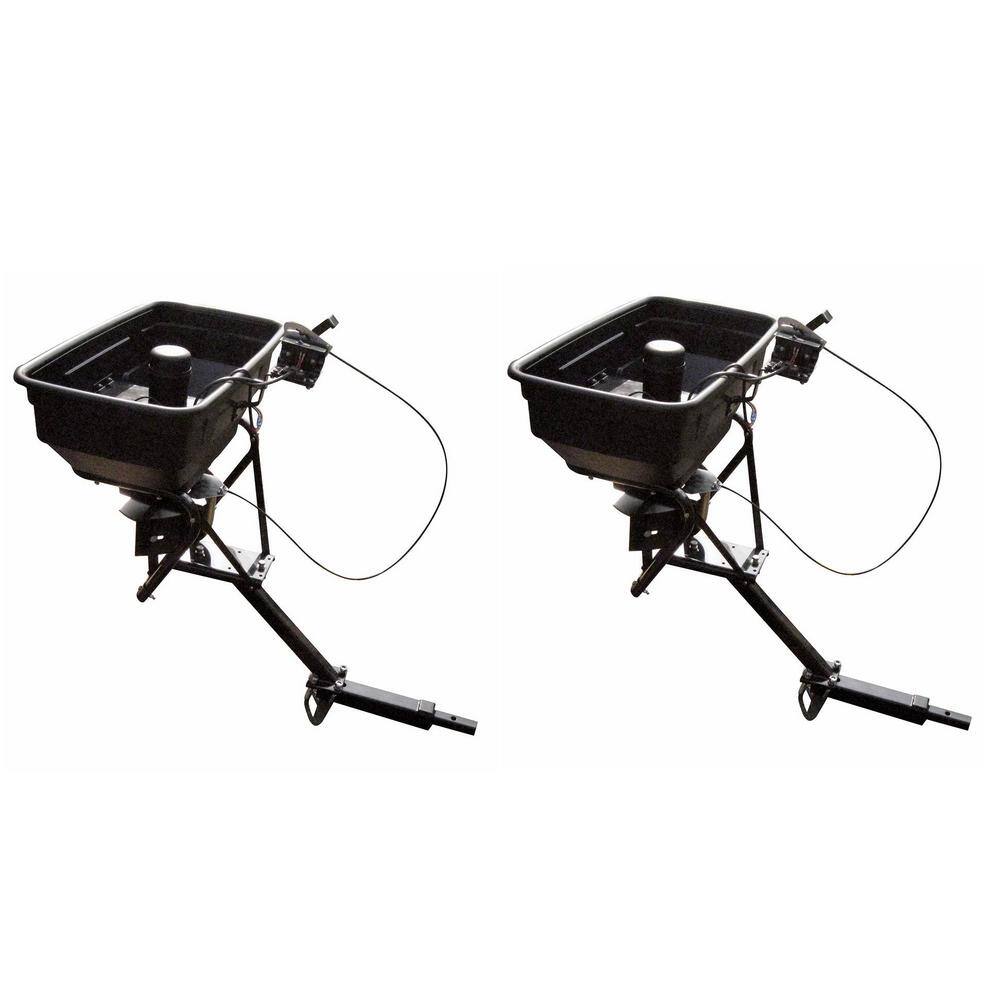 Field Tuff 125 lbs. ATV Hitch Mount Seed and Fertilizer Spreader, Drop