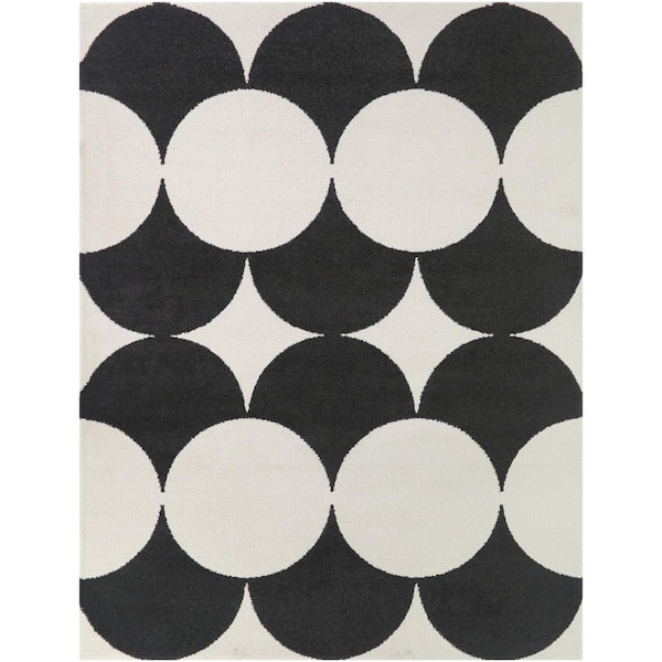 Leto Charcoal 8 ft. x 10 ft. Area Rug