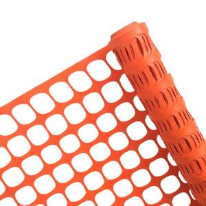 3.3 ft. x 164  ft. PE  1-Way Grille Plastic Protective Net Plastic Poultry Fence Orange