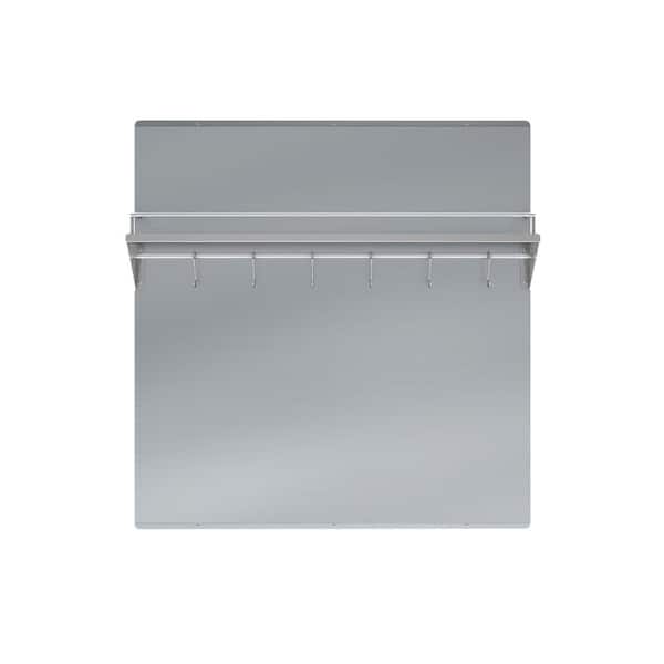 Inoxia 32-in x 30-in Stainless Steel Silver Backsplash Panels in