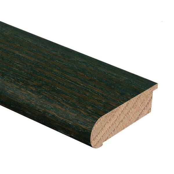 Zamma Flint Oak 3/4 in. Thick x 2-3/4 in. Wide x 94 in. Length Hardwood Stair Nose Molding Flush