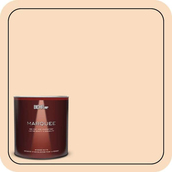 BEHR MARQUEE 1 qt. #M240-2 Pinch of Pearl Matte Interior Paint & Primer