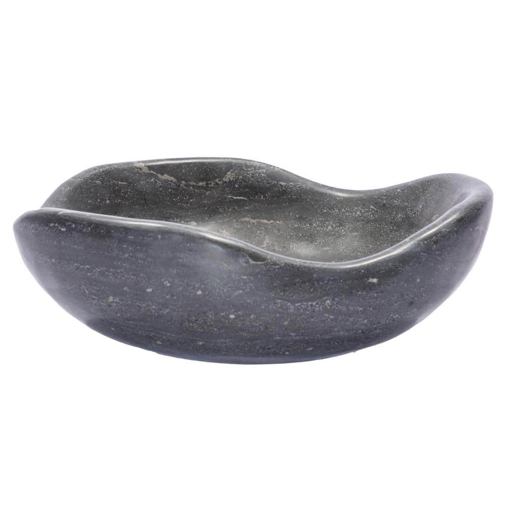 Eden 16'' Black Stone Freeform Vessel Sink