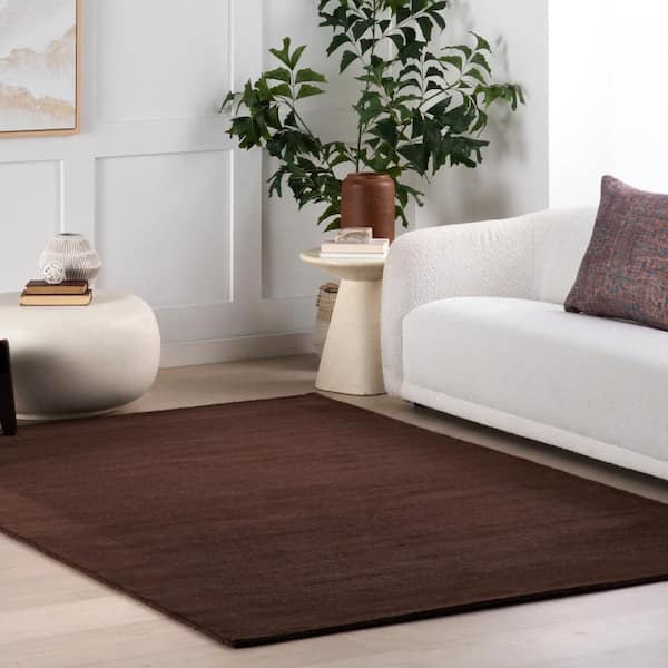 Sanami Striped Bohemian Truffle Brown 8 ft. x 10 ft. Indoor Area Rug