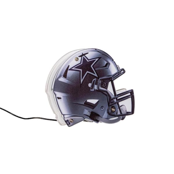 Evergreen Dallas Cowboys Silver NFL Football Helmet Desklite LED Decor