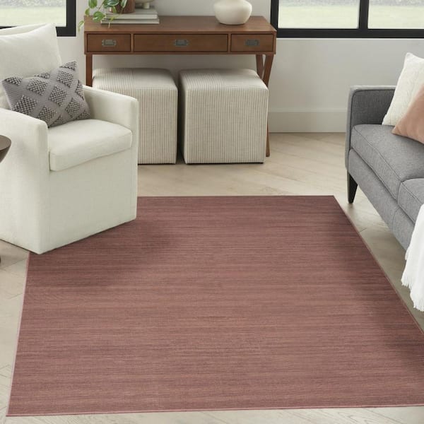 4' X 6' Brown Abstract Washable Area Rug