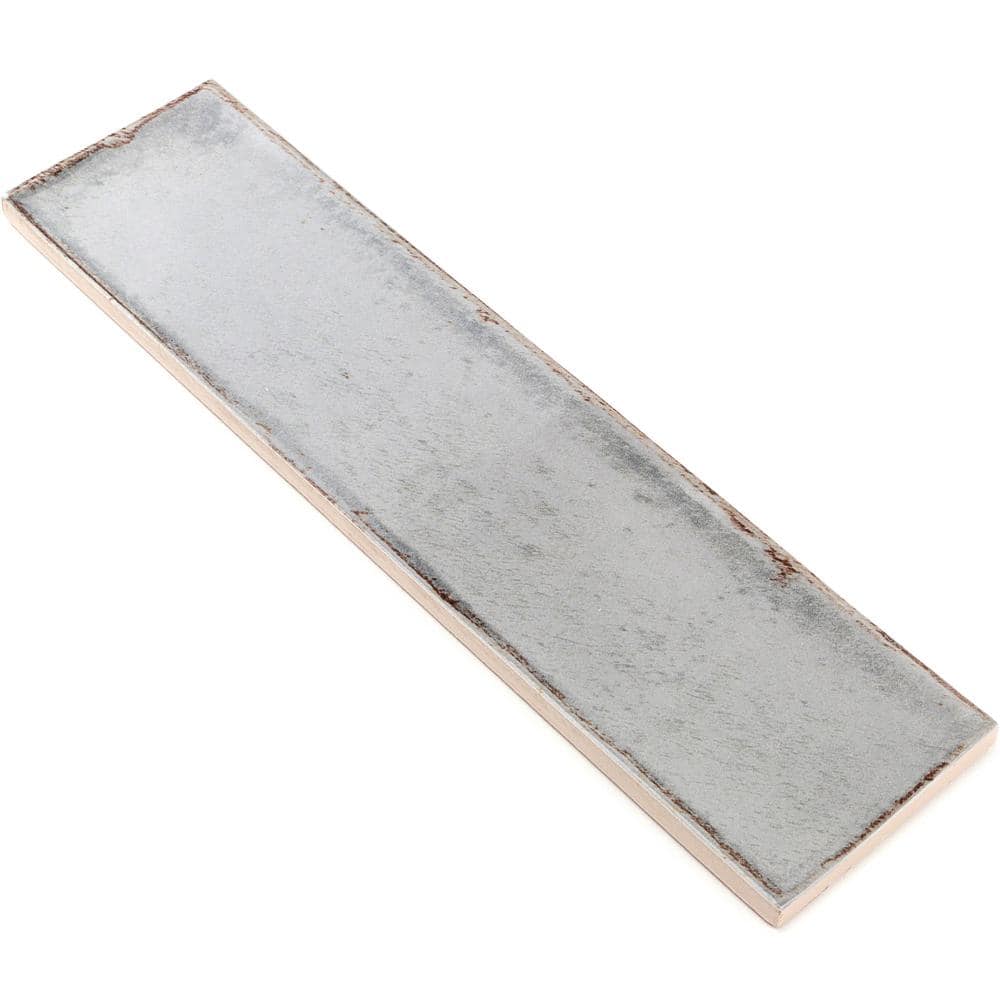 Citadel Polished Gray Ceramic Subway Wall Tile 3x12