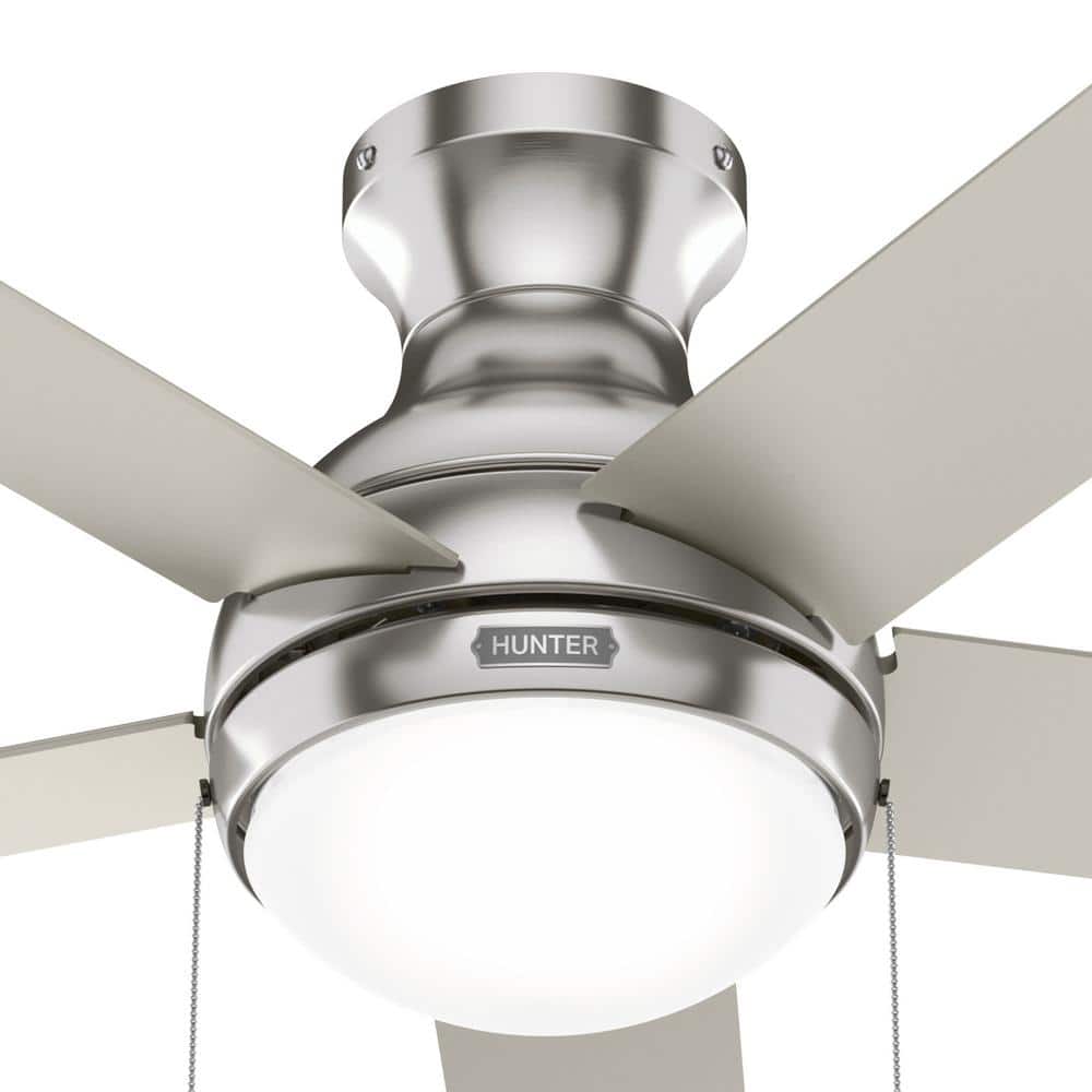 Aren 44" Brushed Nickel 5-Blade Ceiling Fan with LED Light